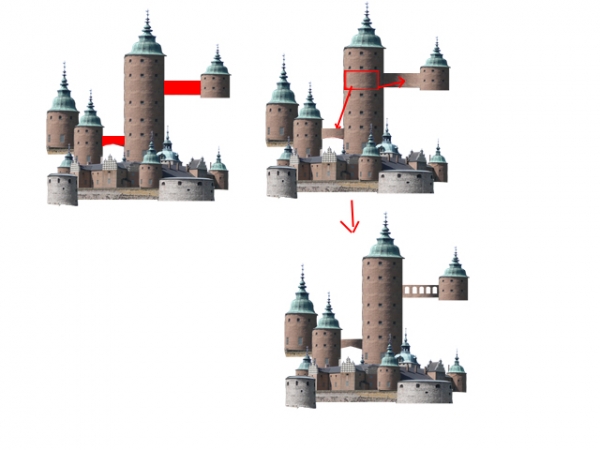 Creation of old castle : Step 2